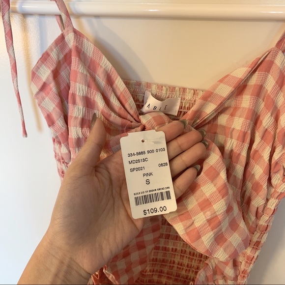 M Boutique Pink Gingham Dress - Picture 3 of 6